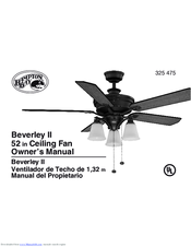 HAMPTON BAY Beverley II 325-475 Owner's Manual