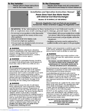 Bock Water heaters EZ 100-76PDV-C Installation And Operation Instruction Manual