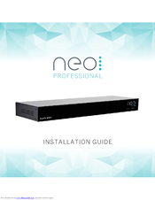 Pulse-Eight neo:4 Professional Installation Manual