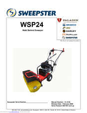Sweepster WSP24 Manual