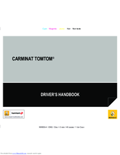 Renault Carminat TomTom Driver's Handbook Manual