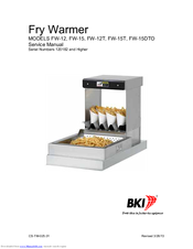 BKI Fry Warmer FW-12 Service Manual