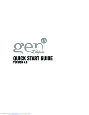 Zildjian Gen16 Quick Start Manual