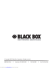 Black Box AC1059A-E Manual