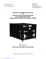Aqua Logic DSHP-4-WCMD Installation And Maintenance Manual