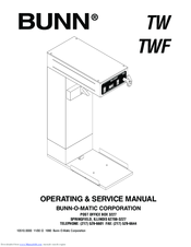 Bunn TW Operating & Service Manual