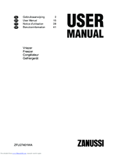 Zanussi ZFU27401WA User Manual