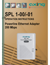 axing SPL 1-00/-01 Operation Instructions Manual