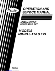Carrier 69GN15-114 Operation And Service Manual