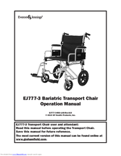Everest & Jennings EJ777-3 Operation Manual
