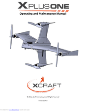XCraft XPlusOne Operating And Maintenance Manual