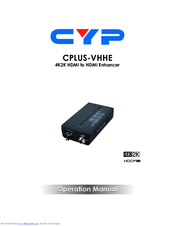 CYP CPLUS-VHHE Operation Manual