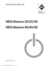 HDG Navora 20 Operation Manual