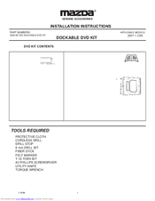 Mazda 0000-8F-N11 Installation Instructions Manual