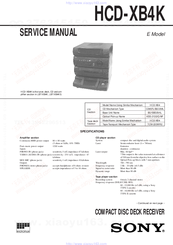 Sony HD-XB4K Service Manual