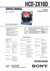 Sony HCD-ZX10D Service Manual