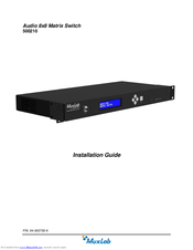MuxLab 500210 Installation Manual