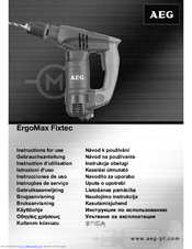 Aeg ErgoMax Fixtec Instructions For Use Manual