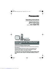 Panasonic KX-TG8611PD Operating Instructions Manual