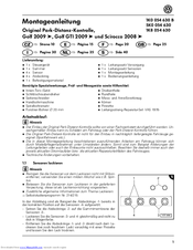 Volkswagen 1K0 054 630 B Installation Instructions Manual