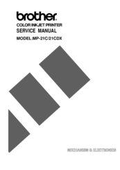 Brother MP-21CDX Service Manual