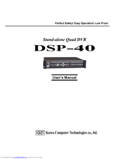 KCT DSP-40 User Manual