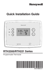 Honeywell RTH221 Series Manuals | ManualsLib