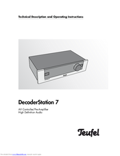 Teufel DecoderStation 7 Technical Description And Operating Instructions
