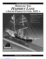 Model Shipways HARRIET LANE 2010 Instruction Manual