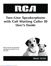 RCA 25202 User Manual
