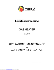 Yunca Gas LEEDZ Operations, Maintenance & Warranty Information