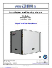 Maritime Geothermal WH-Series Installation And Service Manual