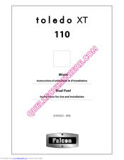 Falcon Toledo TXT110DFSSEU Instructions For Use And Installation
