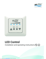 getAir LED control Installation And Operating Instructions Manual