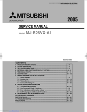 Mitsubishi MJ-E26VX-A1 Service Manual