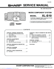 Sharp XL-S10 Service Manual