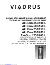 Viadrus AkuDuo 350/100 L Instructions For Use And Assembly