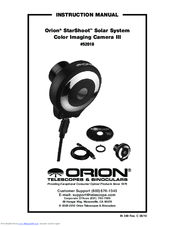 Orion 52018 StarShoot Solar System Instruction Manual