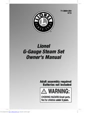 Lionel G-Gauge Owner's Manual