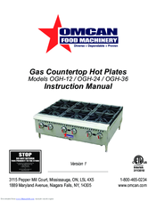 Omcan OGH-24 Instruction Manual