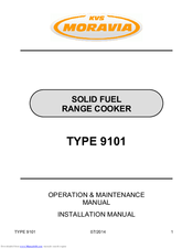 KVS MORAVIA TYPE 9101 Operation & Maintenance Manual