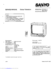 Sanyo CZP4012 Service Manual