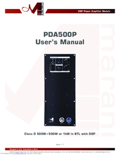 Marani PDA500P User Manual