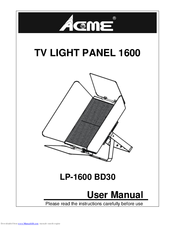 ACME LP-1600 BD30 User Manual