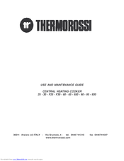 THERMOROSSI BOSKY series Maintenance Manual