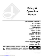 Jacobsen Turfcat 500 T535D 4WD Safety & Operation Manual