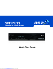 Optimuss os 2+ Quick Start Manual
