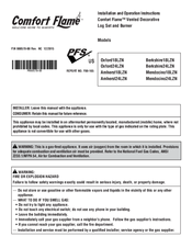 Comfort Flame Oxford24LZN Installation And Operation Instructions Manual