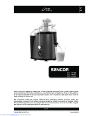 Sencor SJE 741BK User Manual