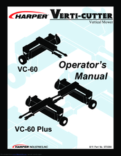 Harper Verti-Cutter VC-60 Plus Operator's Manual